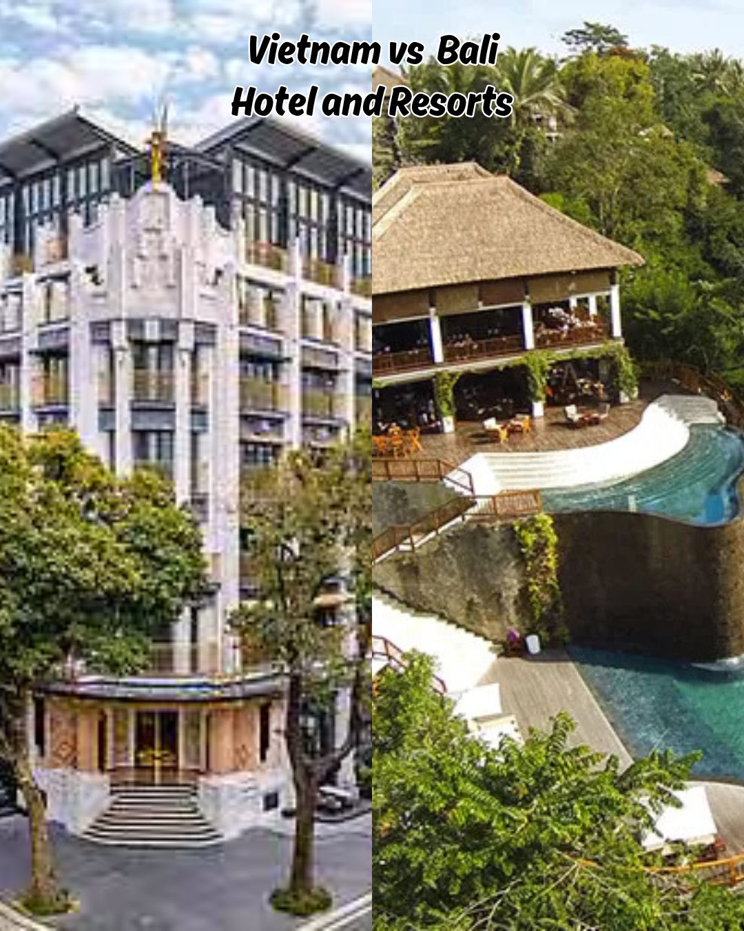 Vietnam vs Bali Hotel and Resorts